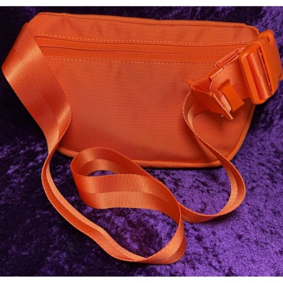 BABOON TO THE MOON Belt Bag Fanny Pack Crossbody Orange Nylon Canvas - Picture 8 of 11